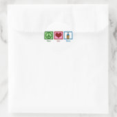 Vredesdebat Ronde Sticker (Tas)