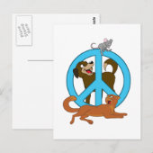 Vredesdieren Briefkaart (Voorkant / Achterkant)