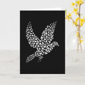 Vredesdove wereldvrede kaart (Gele Bloem)