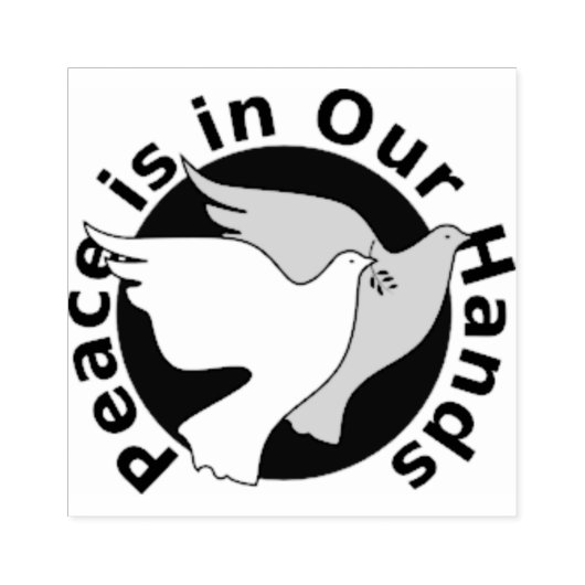 Vredesdoven Rubberstempel (Afrduk)