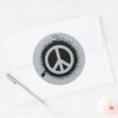 Vredesdrip Ronde Sticker (Envelop)