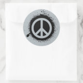 Vredesdrip Ronde Sticker (Tas)