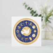 Vredesduif 5,25 inch x 5,25 inch platte Kaart (Staand voorkant)