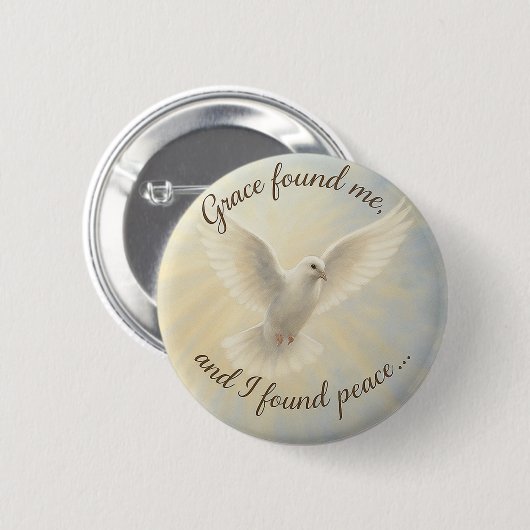 Vredesduif Aangepast Ontwerp voor Knopen... Ronde Button 5,7 Cm (Voorkant /achterkant)