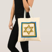 Vredesduif Davidster Boodschappentas Tote Bag (Voorkant (product))
