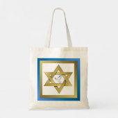 Vredesduif Davidster Boodschappentas Tote Bag (Achterkant)