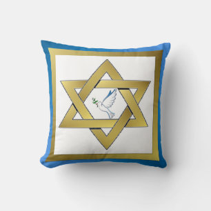 Vredesduif Davidster Worpillow Kussen