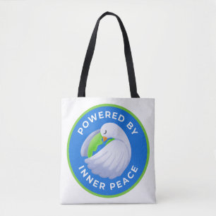 Vredesduif dubbelzijdige schoudertas tote bag