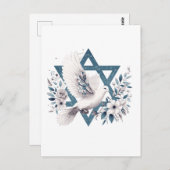 Vredesduif en Davidster Briefkaart (Voorkant / Achterkant)