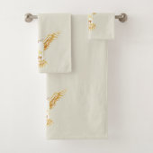 vredesduif en olijftak op de eu - cru bad handdoek (Insitu)