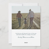 Vredesduif en olijftakken feestdagenkaart (Achterkant)