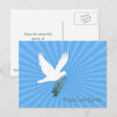 Vredesduif Feestdagenkaart (Voorkant / Achterkant)