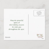 Vredesduif Feestdagenkaart (Achterkant)