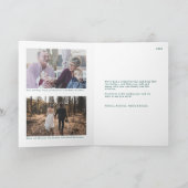 Vredesduif geïllustreerd Familie Kerstmis Kaart (Binnen)