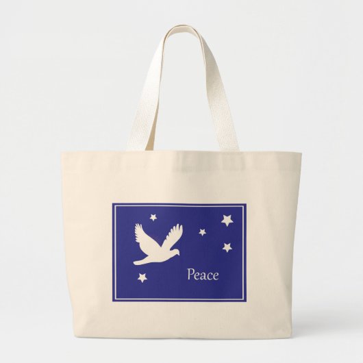 vredesduif grote tote bag (Voorkant)