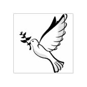 Vredesduif Houten Stempel (Afrduk)