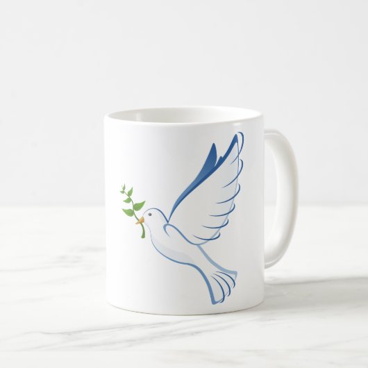 Vredesduif Koffiemok (Voorkant rechts)