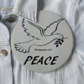 Vredesduif Logo Knop Ronde Button 6,0 Cm (In situ)
