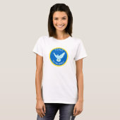 Vredesduif met bewerkbare tekst t-shirt (Voorkant volledig)