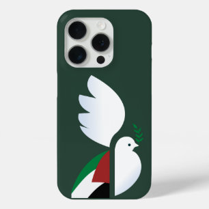 vredesduif met de Palestijnse vlag iPhone 15 Pro Case