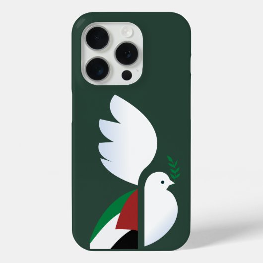 vredesduif met de Palestijnse vlag Case-Mate iPhone Case (Achterkant)