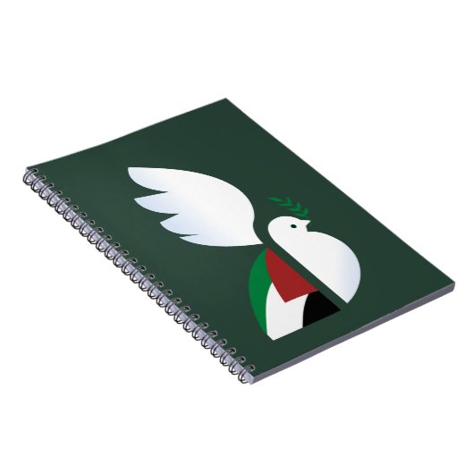 vredesduif met de Palestijnse vlag Notitieboek (Rechterzijde)
