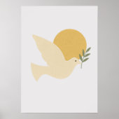 Vredesduif met Olijftak Poster (Voorkant)