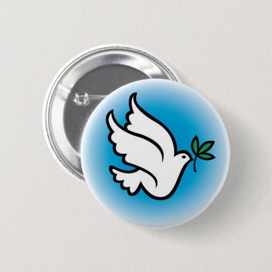 vredesduif ronde button 5,7 cm (Voorkant /achterkant)