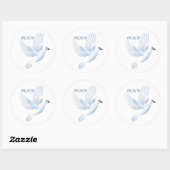 VREDESDUIF RONDE STICKER (Vel)