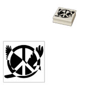 Vredesduif Rubberstempel (Gestempeld)
