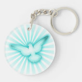 Vredesduif Sleutelhanger (Achterkant)