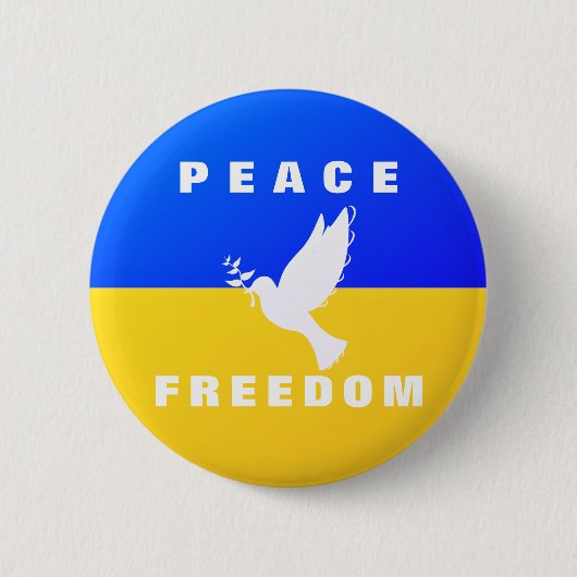 Vredesduif steunt Oekraïense Button (Voorkant)