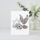 vredesduif voor israël briefkaart (Staand voorkant)