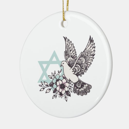 vredesduif voor israël keramisch ornament (Links)