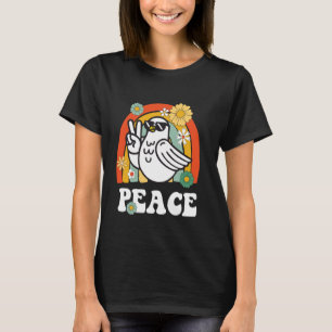Vredesduif Vredesteken Hippie Groovy T-shirt