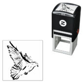 Vredesduif zegel zelfinktende stempel (In situ)