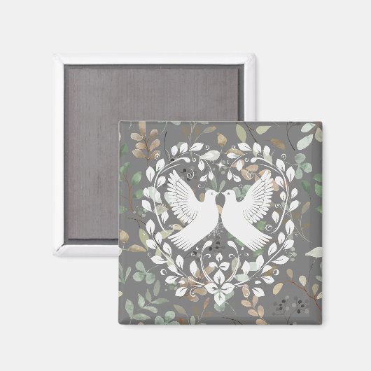 Vredesduiven 2 magneet (Voorkant / Achterkant)