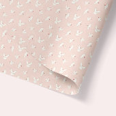 Vredesduiven. Wit over roze. maretak kerst Tissuepapier