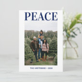 Vredesfoto Feestdagenkaart (Staand voorkant)