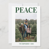 Vredesfoto Feestdagenkaart (Voorkant)