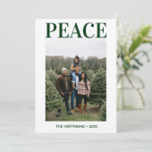 Vredesfoto Feestdagenkaart (Staand voorkant)
