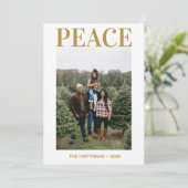 Vredesfoto Feestdagenkaart (Staand voorkant)