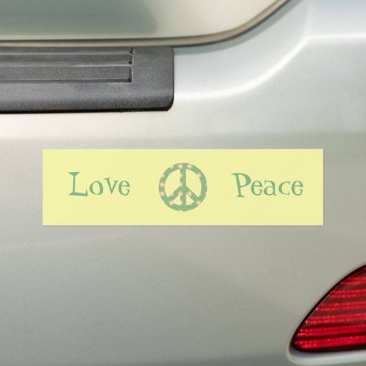 Vredesgebaar Bumpersticker (Op auto)