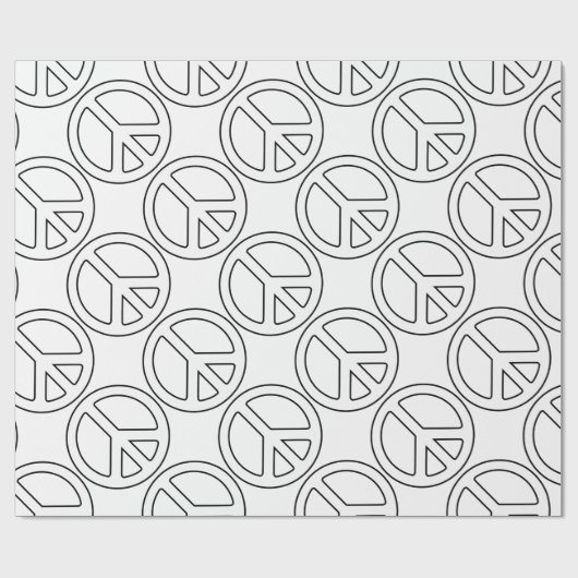 Vredesgebaar Cadeaupapier (Vlak)