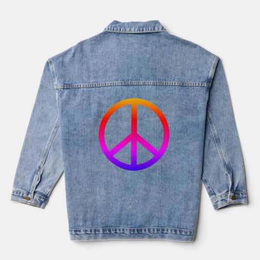 Vredesgebaar Denim Jacket (Achterkant)