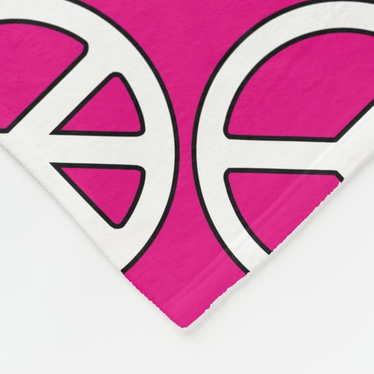 Vredesgebaar Fleece Deken (Hoek)