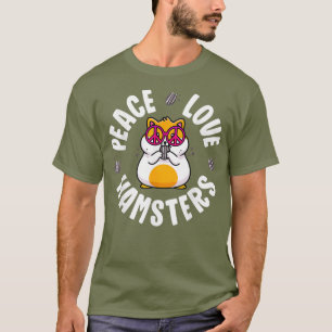 Vredesgebaar Hamster Shirt Kinder Boy Girl Peace