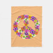 Vredesgebaar in strand fleece deken (Voorkant)