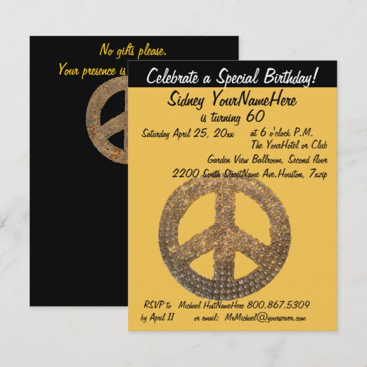 Vredesgebaar Kaart (Voorkant / Achterkant)