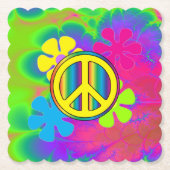 Vredesgebaar Kartonnen Onderzetters (Voorkant)